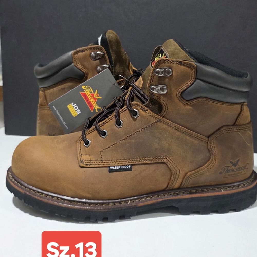 Thorogood Waterproof 6' Crazy Horse Saftey toe Boot.